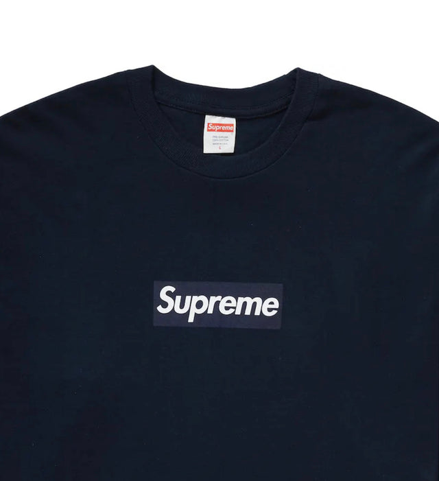 Supreme Box Logo L/S Tee Navy